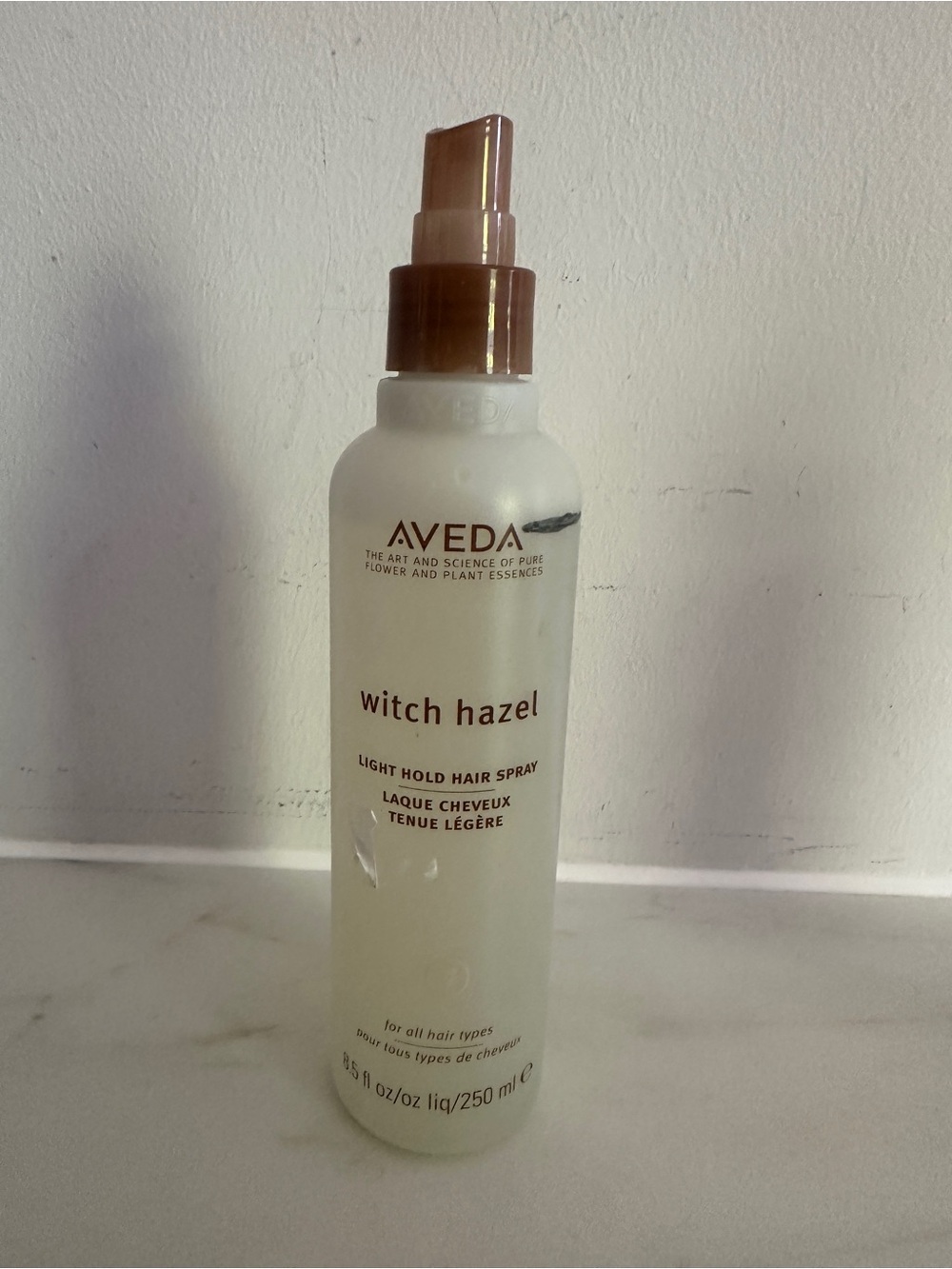 Aveda Witch Hazel Light Hold Hair Spray 8.5oz - Authentic & Partially Used